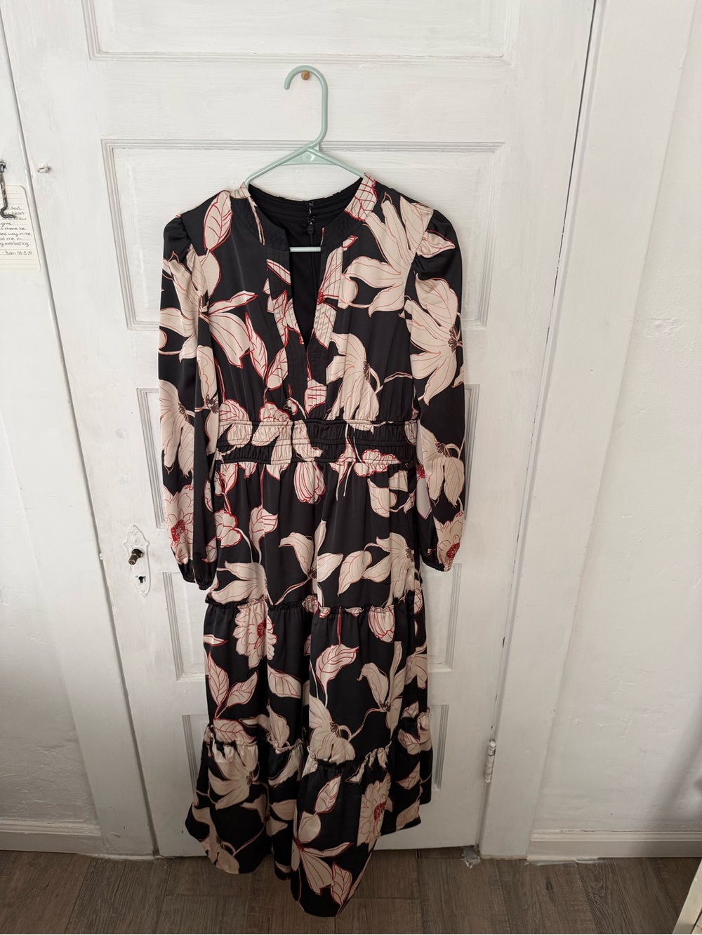 Julia Jordan Black Maxi Dress with Floral Print